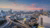 Photo of a busy city at sunset