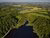 Wetland in Europe aerial shot