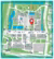 map Campus Woudestein with the location of E Building marked with a red pin