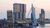 Skyline of Rotterdam with the Erasmusbrug and high buildings
