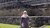 Participant standing in front of temple