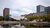Erasmus University campus showing a few of its buildings and the pond